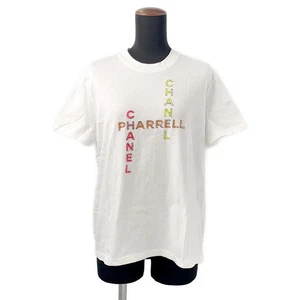 CHANEL Pharrell Williams Beaded T-Shirt Size S 100% Cotton/Sequins/Beads Whi... - Picture 1 of 8