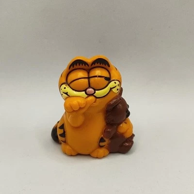 Vintage 1981 Garfield Plastic PVC Figure Figurine Toy United Feature Syndicate - Image 1 of 4