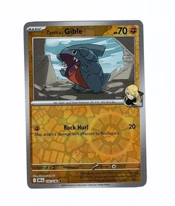 Cynthia's Gible 102/182 Sv10: Destined Rivals Reverse Holo - Pokemon Card - Picture 1 of 2