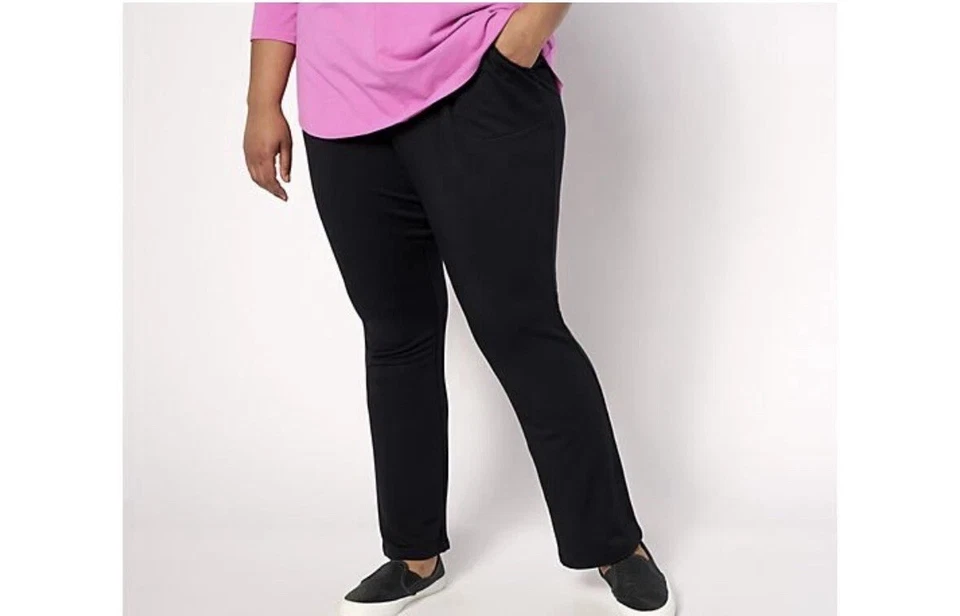 Calça Belle by Kim Gravel MegaModal Baby Boot-Cut Preta Pequena A627950 - Imagem 1 de 1