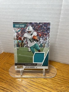 Jaylen Waddle 2022 First Score Jersey Insert FS15 Top Zustand - Bild 1 von 2