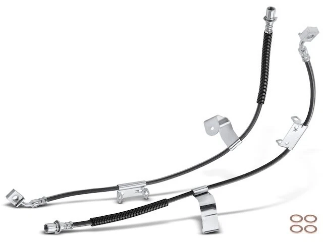 Front Brake Hose Set For 2007-2013 GMC Yukon XL 2500 6.0L V8 2008 2009 RQ213VH - Изображение 1 из 1