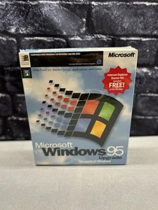 Microsoft Windows 95 Upgrade 3.5” Floppy Version NEW Sealed Great Box Condition - Picture 1 of 7