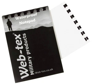 WATERPROOF A6 NOTEBOOK army notepad 50 page plain writing book military note pad - Picture 1 of 1