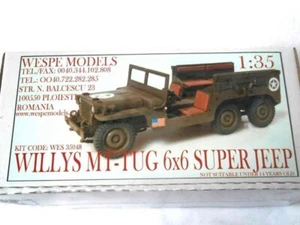 WILLYS MT-TUG 6x6  JEEP - Wespe Models 1:35 SCALE - resin kit 35048 - Picture 1 of 1