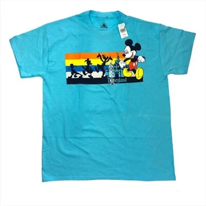 DISNEYLAND RESORT Mickey Mouse Pluto Donald Duck Goofy XL T shirt Blue - Picture 1 of 4