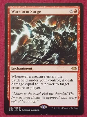 Magic The Gathering PLANECHASE ANTHOLOGY PCA WARSTORM SURGE red card MTG - Image 1 of 2