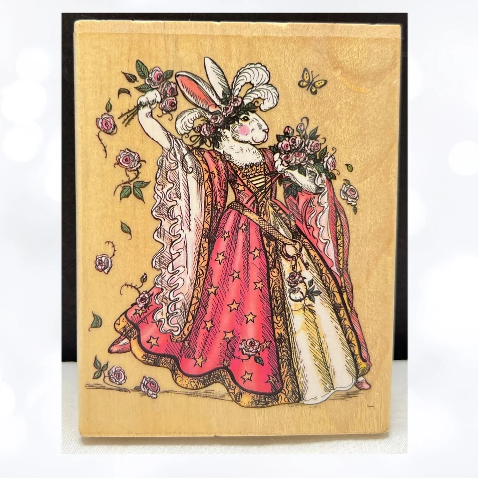 Sello de goma PSX BUNNY PRINCESS Conejo Real Paula Silin Palmer K-7107  Foto 1 de 2