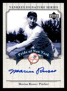 2003 UD Yankees Signature Pride of New York Auto MR Marius Russo NM ID:468737 - Picture 1 of 2