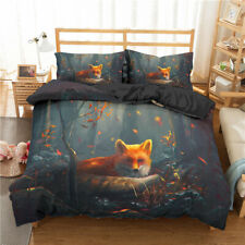 Cute Fox Painting Duvet/Quilt/Doona Cover Single/Double/Queen/King Bedding Set