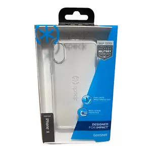 iPhone X Case Clear - Speck GemShell Slim Dual Layer (campatible with iPhone Xs) - Picture 1 of 3