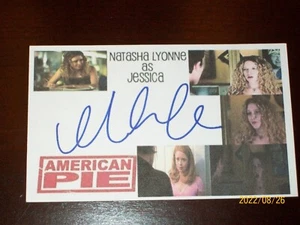 NATASHA LYONNE "AMERICAN PIE" SIGNED AUTOGRAPHED 3X5 INDEX CARD KB#288 - Picture 1 of 3