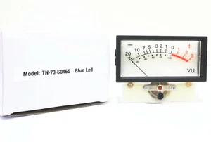 1 Stck. BLAU LED Panel VU Meter TN-73 0dB=0,8 VAC Größe=76x59x41mm NISSEI - Bild 1 von 3