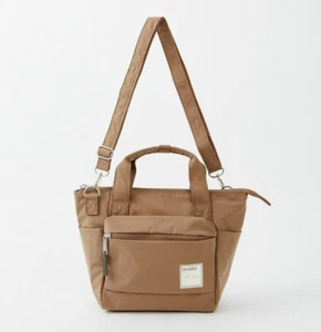 【Anello】Mini Bolso de Hombro Círculo repelente al agua de 2 vías ATR0291Z Beige - Imagen 1 de 13