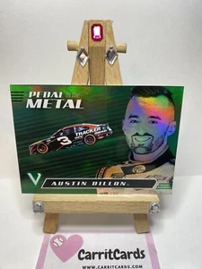 AUSTIN DILLON 2021 Panini Chronicles Black #3 "Pedal to the Metal" GREEN FOIL SP - Imagen 1 de 6