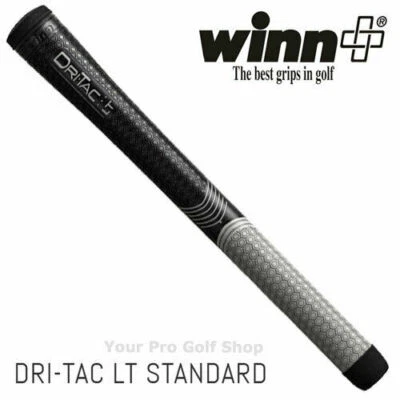 Winn Grips Winn Dri-Tac LT (Less Taper) Golf Grip Standard 5LTDT-BKG