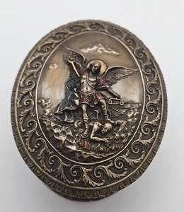 Veronese Designs Schmuckschatulle "Saint Michael" ovale Form - Bild 1 von 7