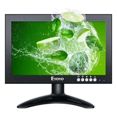 EYOYO Security Monitor 8" IPS 16:9 HDMI/VGA/AV/BNC Input Screen For Raspberry pi - Image 1 of 4