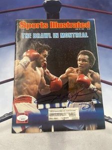 Sugar Ray Leonard signiert Sport illustriert JSA Autoboxen 6/30/80 - Bild 1 von 4
