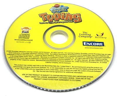 SpongeBob SquarePants Typing (PC, 2004) - Disc Only!!! Fast Free Shipping - Image 1 of 2