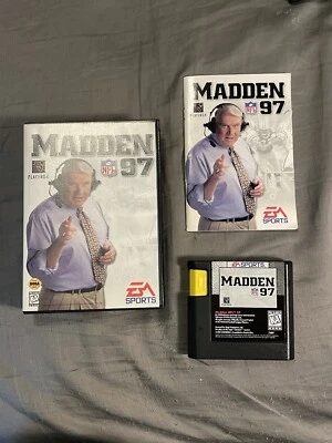 Madden NFL 97 (Sega Genesis, 1996) Authentic Complete Tested CIB - Image 1 of 4