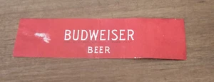 Vintage 1940s-50s Budweiser Beer Bottle Neck Label #403 - Picture 1 of 1