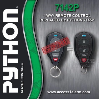 Python 7145P 1-Way 4-Button For Discontinued 7142P Remote Control EZSDEI7141 - Image 1 of 3