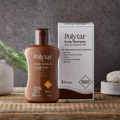 POLYTAR Scalp Shampoo Coal Tar Solution 4% (150ml)  **from only £15.96/unit** - Image 1 of 3