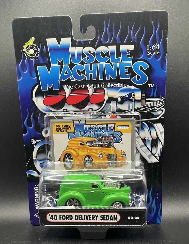 1:64 MUSCLE MACHINES ‘40 Ford Delivery Sedan Green - Image 1 of 1