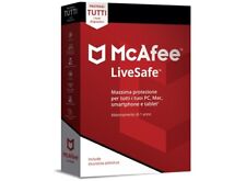 McAfee Live Safe  1 ANNO  Dispositivi illimitati