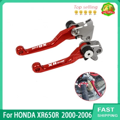 High quality Aluminum Pivot Brake Clutch Levers For HONDA XR650R 2000-2006 - Image 1 of 3