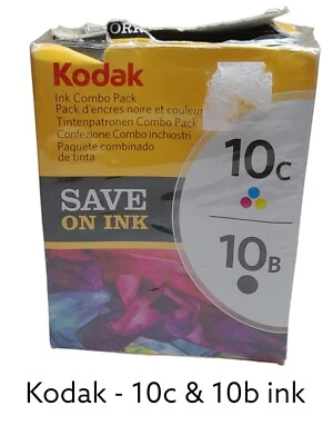 Genuine Kodak 10B Black + 10C Colour Ink Cartridge Set - Image 1 of 4