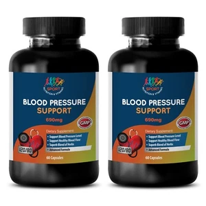 Original Blood Pressure Support Complex Ultimate Pills (2 Bottles, 120 Capsules) - Picture 1 of 12