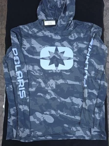 HTF Men's Performance 'Think Outside' Camo Hoodie, Polaris Size Large NEW w/tags - Picture 1 of 11