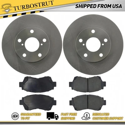 Front OE Brake Rotors Brake Pads Kit for 1992-1998 Lexus SC300 3.0L - Image 1 of 2