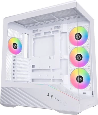 Lian Li Vector V100 PC-Gehäuse, Midi-Tower, ATX, RGB, Tempered Glass - weiß - Bild 1 von 4