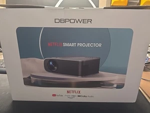 DBPOWER G01 Netflix Smart Projector 5G WiFi and Bluetooth, 1080p Licensed Dolby - Picture 1 of 3