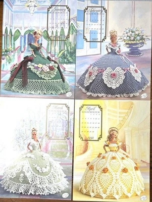 Annie's Calendar Bed Doll Society  1992 -  crochet - Image 1 of 4