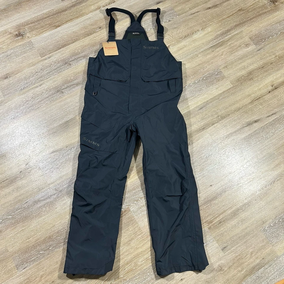 New SIMMS Challenger Fishing Bib Black Waterproof Mens XL - Image 1 of 4