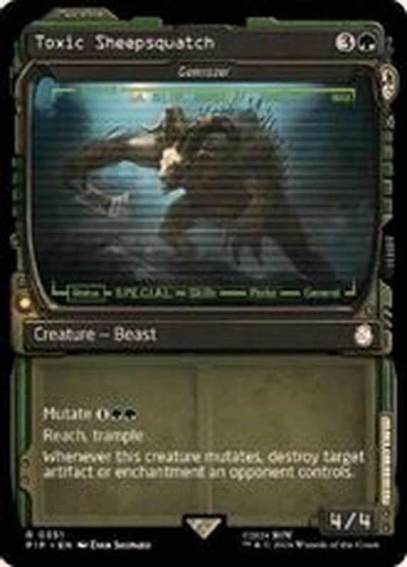MTG Showcase Toxic Sheepsquatch English [PIP] - Image 1 of 1