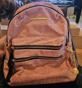 Steve Madden Pink Backpack Gold Zippers - Picture 1 of 4