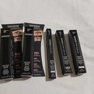 it Cosmetics 5-Piece set 2-mascaras/ 1-eyeliner / 2-shadow sticks all SUPERHERO - Picture 1 of 14