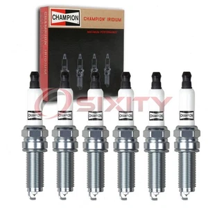 6 pc Champion Iridium Spark Plugs for 2014-2018 Acura RLX Ignition Secondary wk - Picture 1 of 5