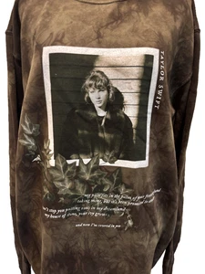 Taylor Swift 2020 Your "Ivy" Grows Evermore marrón tie-dye cuello redondo para mujer 3XL - Imagen 1 de 9