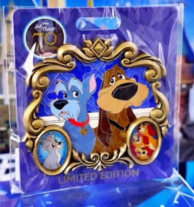 Spilla Disney WDI - La signora e il vagabondo 70° anniversario LE 400 Jock & Trusty - Foto 1 di 1