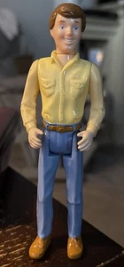 Playskool Dollhouse man in yellow shirt, blue pants, tan shoes, father, brother, - Picture 1 of 9
