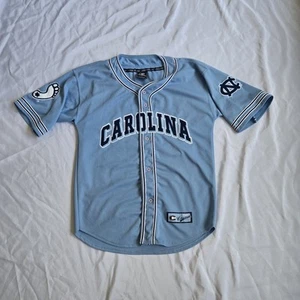 Camiseta de béisbol de la Universidad de Carolina del Norte talla L Y2k UNC tacones alquitranados día del juego - Imagen 1 de 9