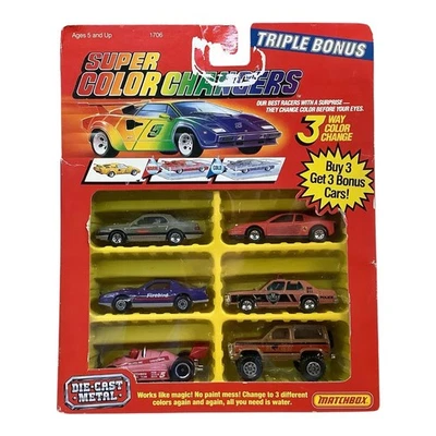 Matchbox 1988 Super Color Changers 1706 - 6 pk Indy 500 Rahal Ferrari Firebird - Image 1 of 4