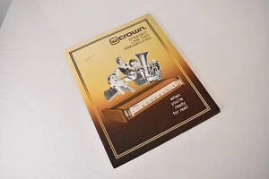 Original Vintage Crown Straight Line Two SL-2 Preamplifier Sales Brochure - Picture 1 of 3