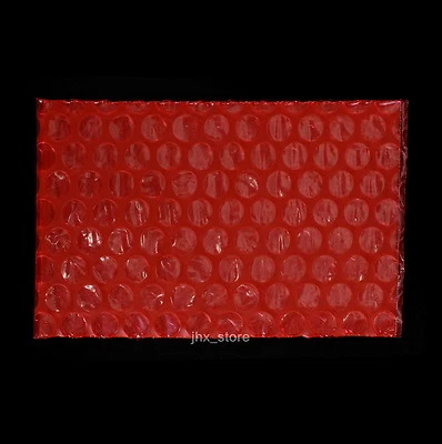25 Red Anti Static Bubble Pouches Small Size Plastic Bag 2.5" x 3"_65 x 75mm - Image 1 of 4